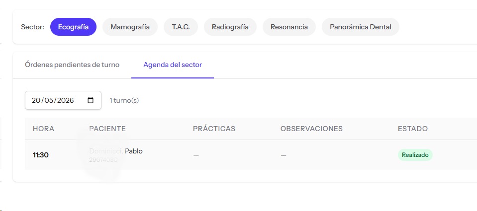 Estudios e Imágenes — Agenda por sector